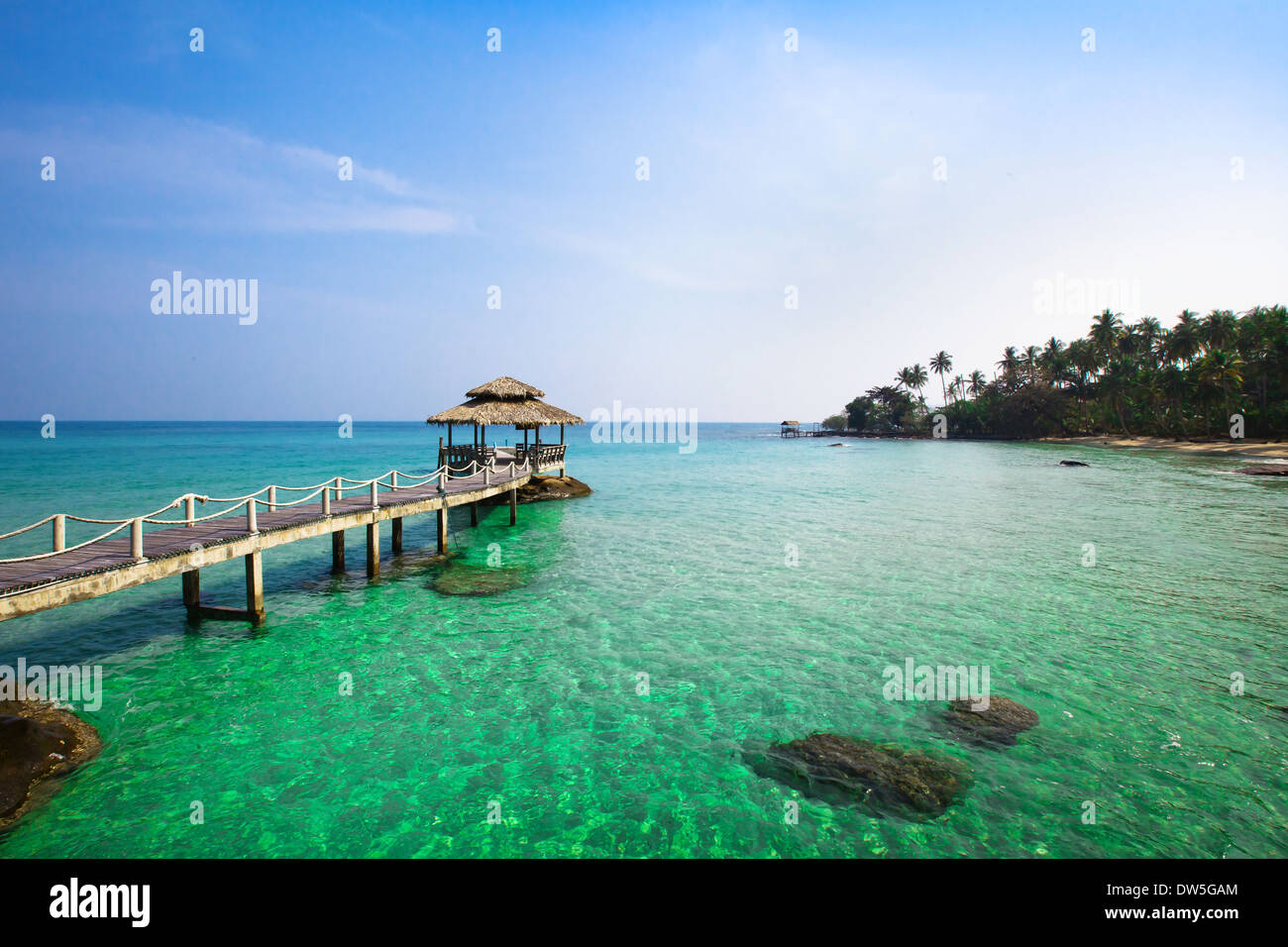 Paradiesstrand auf Koh Kood Insel, Thailand Stockfoto