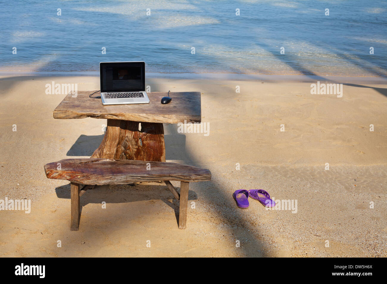 perfekte Arbeitsplatz Stockfoto