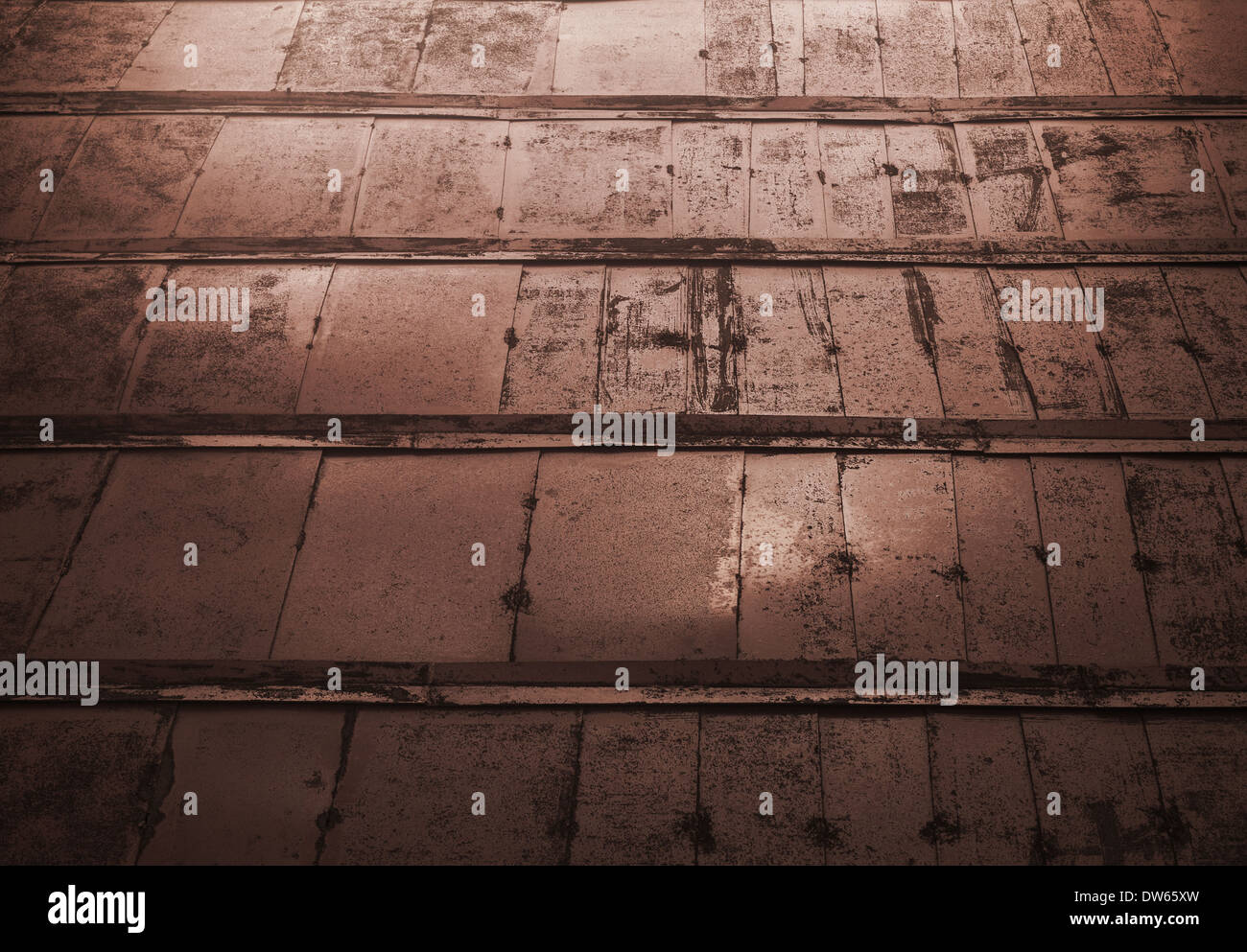 Alte dunkle braune Metallwand Hintergrundtextur Stockfoto