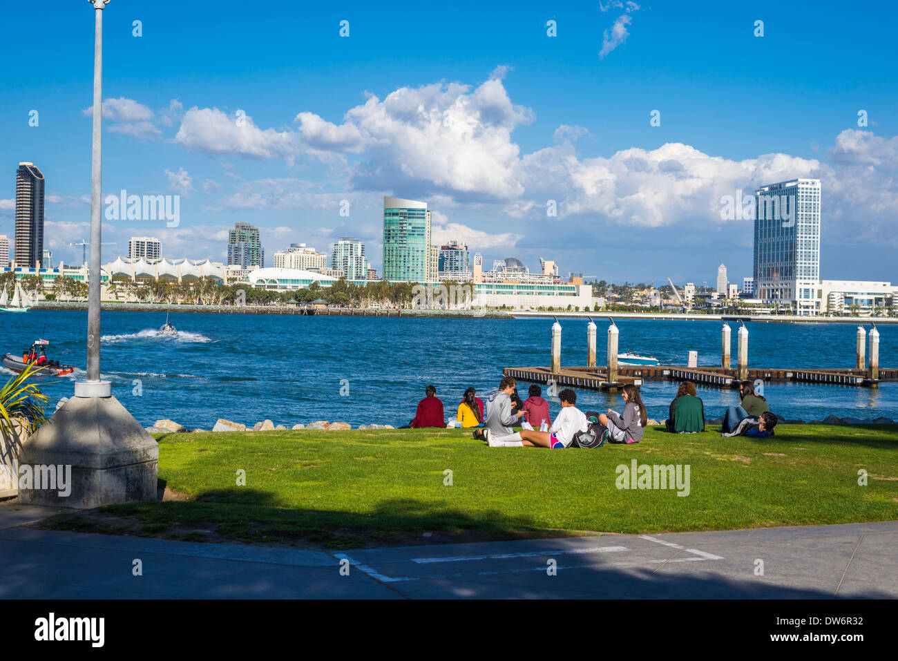 Centennial Park und Hafen von San Diego. Coronado, Kalifornien, USA. Stockfoto