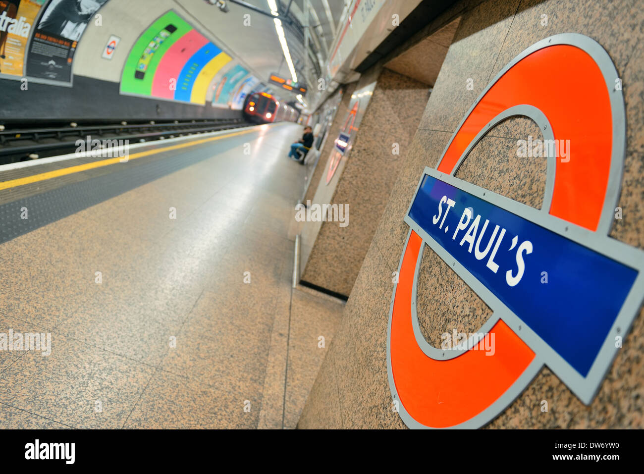 London Underground Station-Interieur Stockfoto