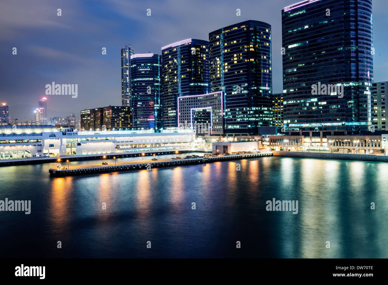 Architektur Asien Asiatische Hintergrund schön Schönheit Geschäft beschäftigt China chinesische Stadt Stadtbild bunte Innenstadt Econom Bau Stockfoto