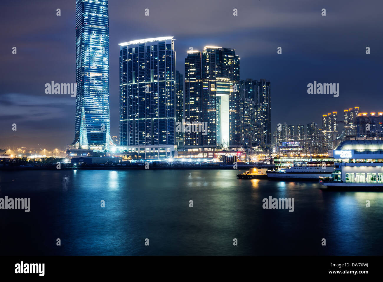 Architektur Asien Asiatische Hintergrund schön Schönheit Geschäft beschäftigt China chinesische Stadt Stadtbild bunte Innenstadt Econom Bau Stockfoto