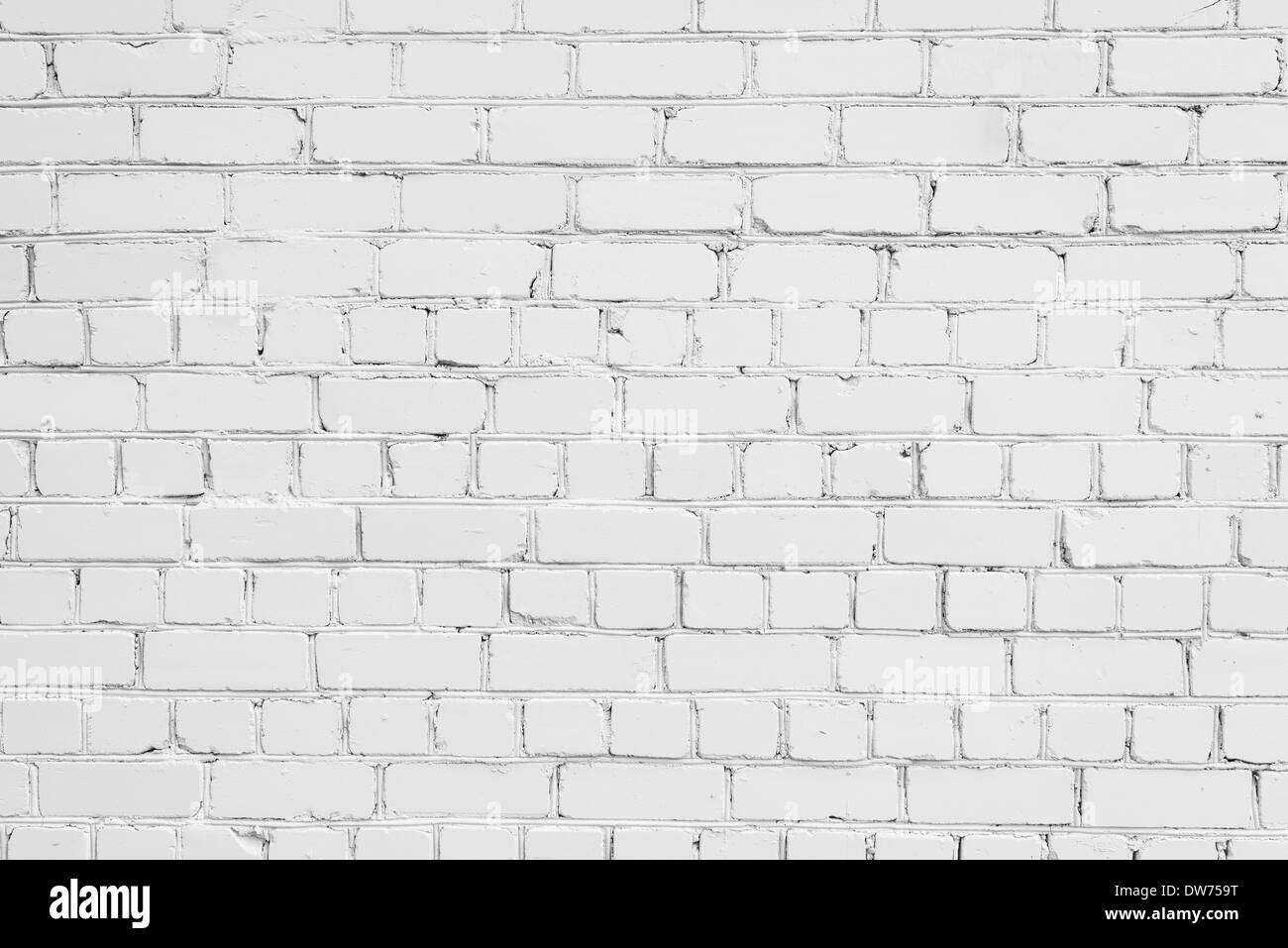 Weiße Ziegel Wand Hintergrund, Textur Stockfoto