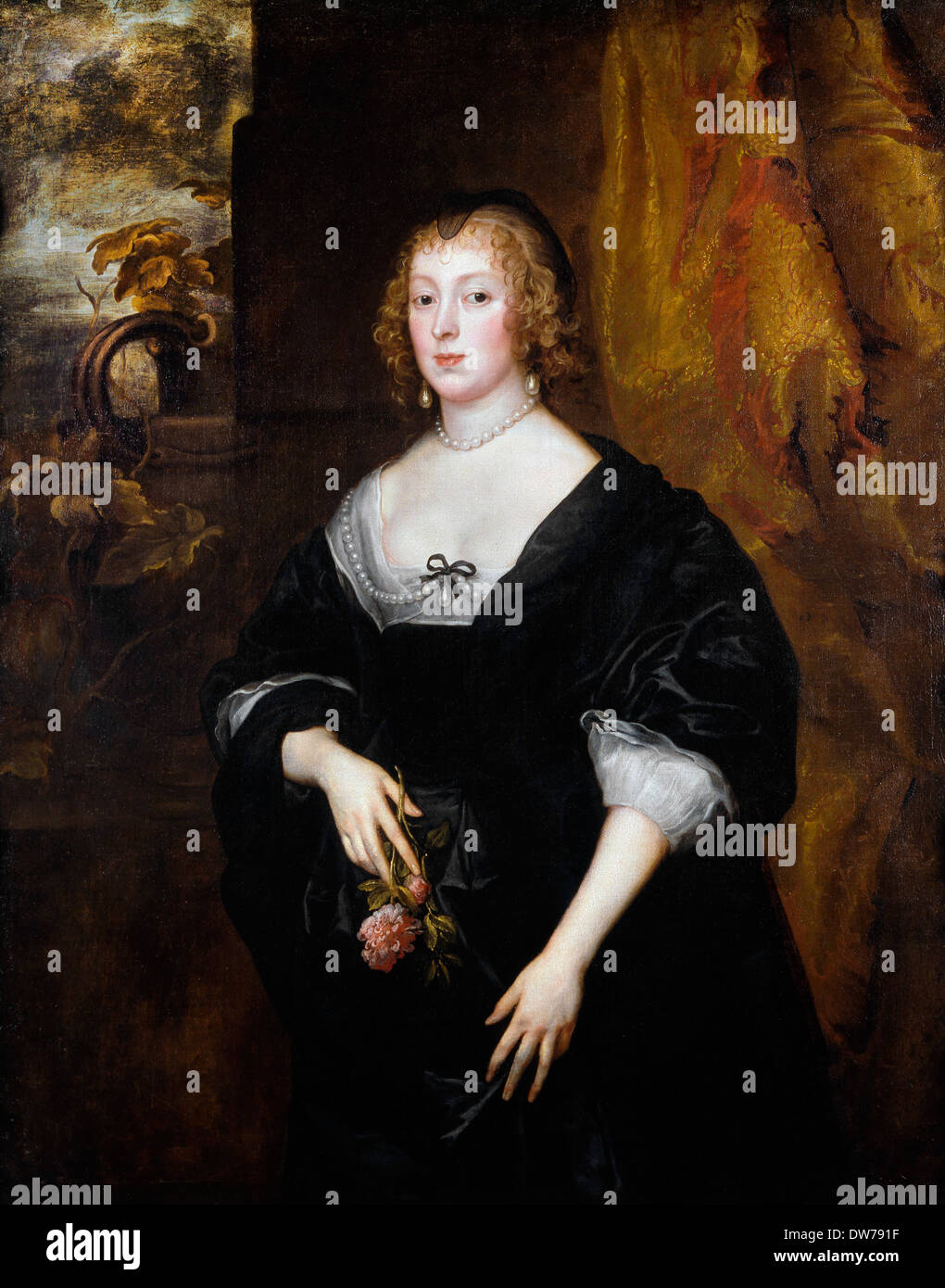 Anthony van Dyck, Lady Dacre. Ca. 1633. Öl auf Leinwand. nie Kunst Museum, Denver, USA. Stockfoto