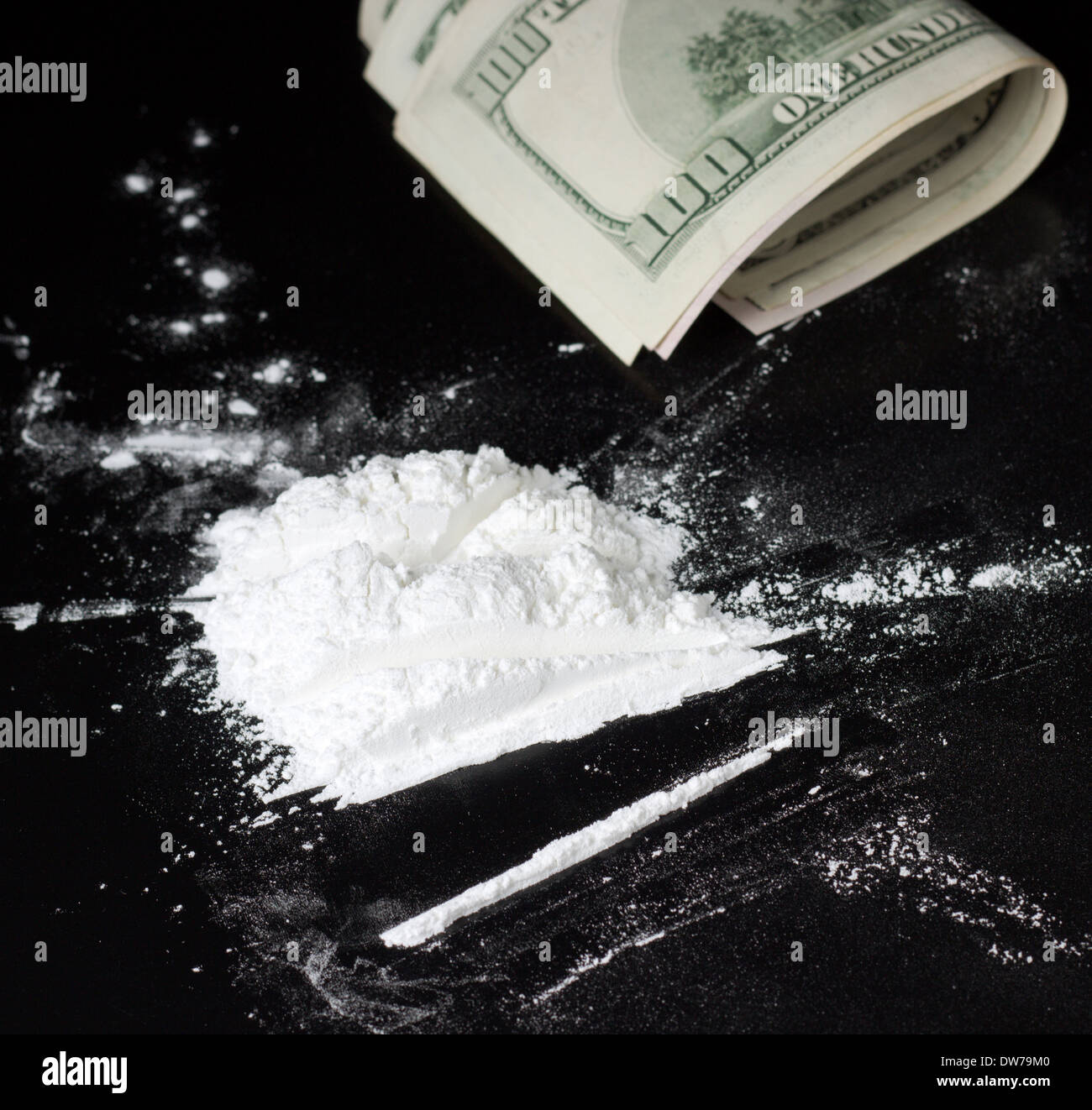 Schwarzgeld aus Drogen Geschäft Stockfoto
