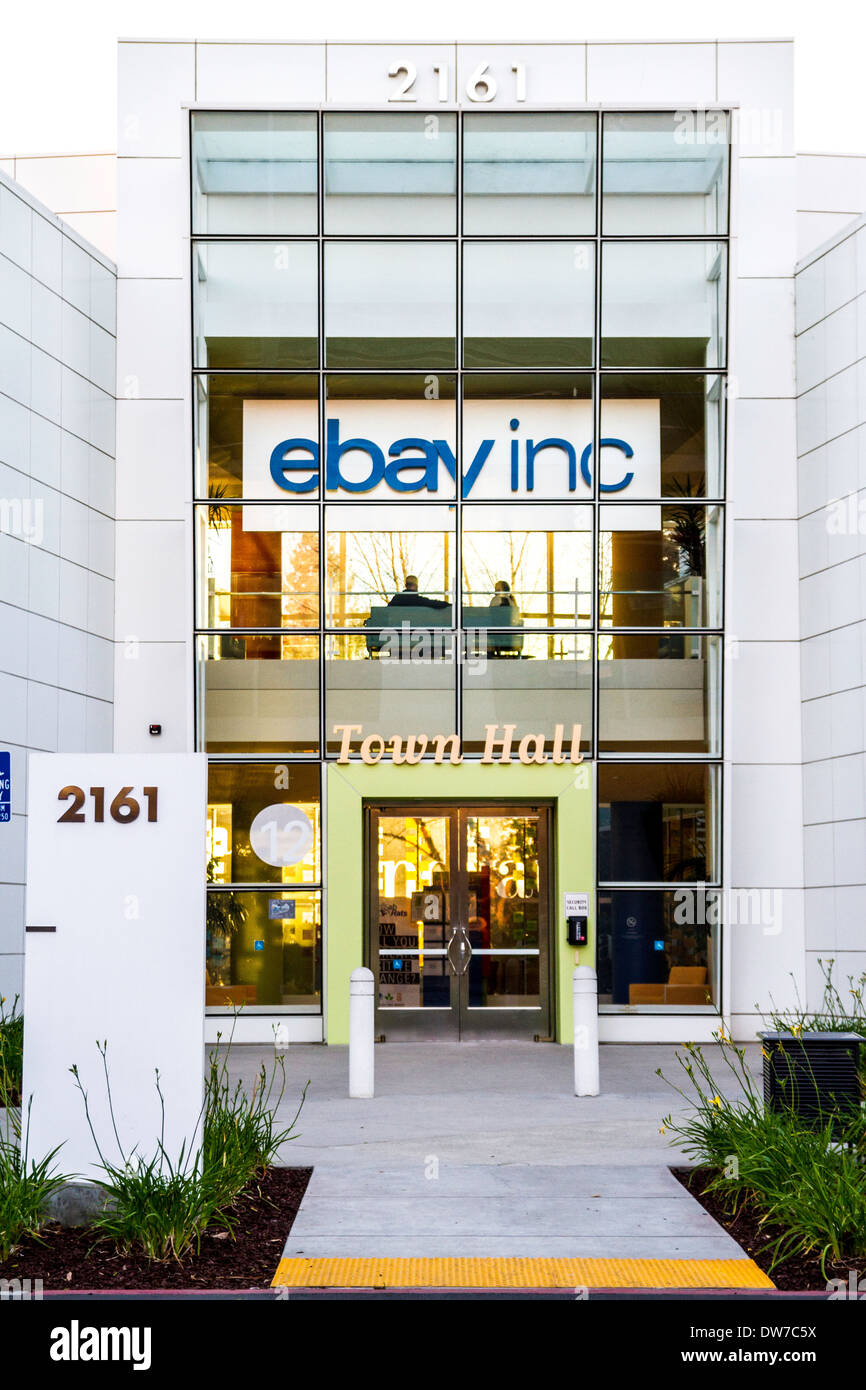 Das Ebay-Rathaus am Norden First Street in San Jose Kalifornien Stockfoto