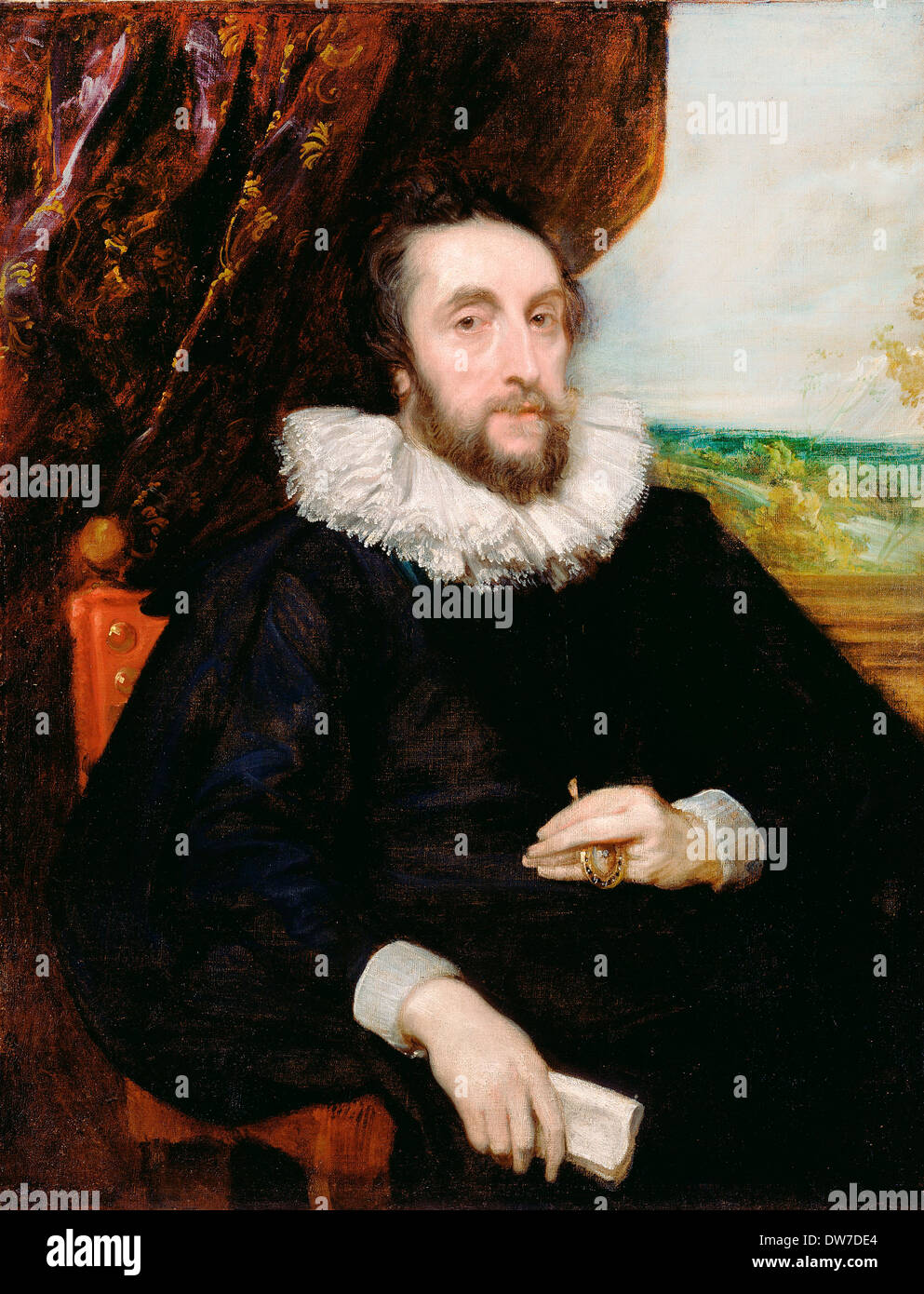 Anthony van Dyck, Thomas Howard, 21. Earl of Arundel-1620-1621-Öl auf Leinwand. J. Paul Getty Museum, Los Angeles. Stockfoto