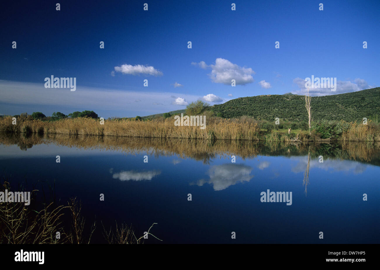 Griechenland LESBOS Metochi See Stockfoto