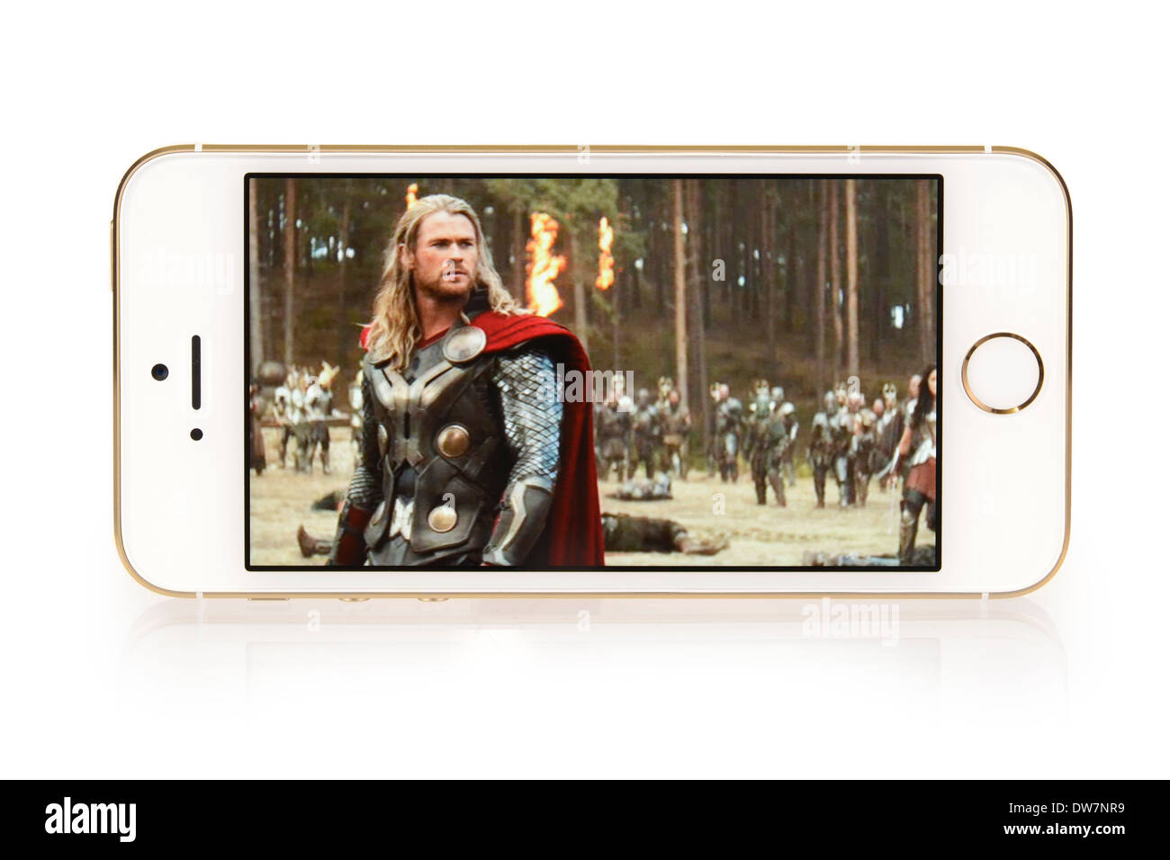 iTunes Filme, Film Thor auf iPhone 5 s, 5 S Stockfoto