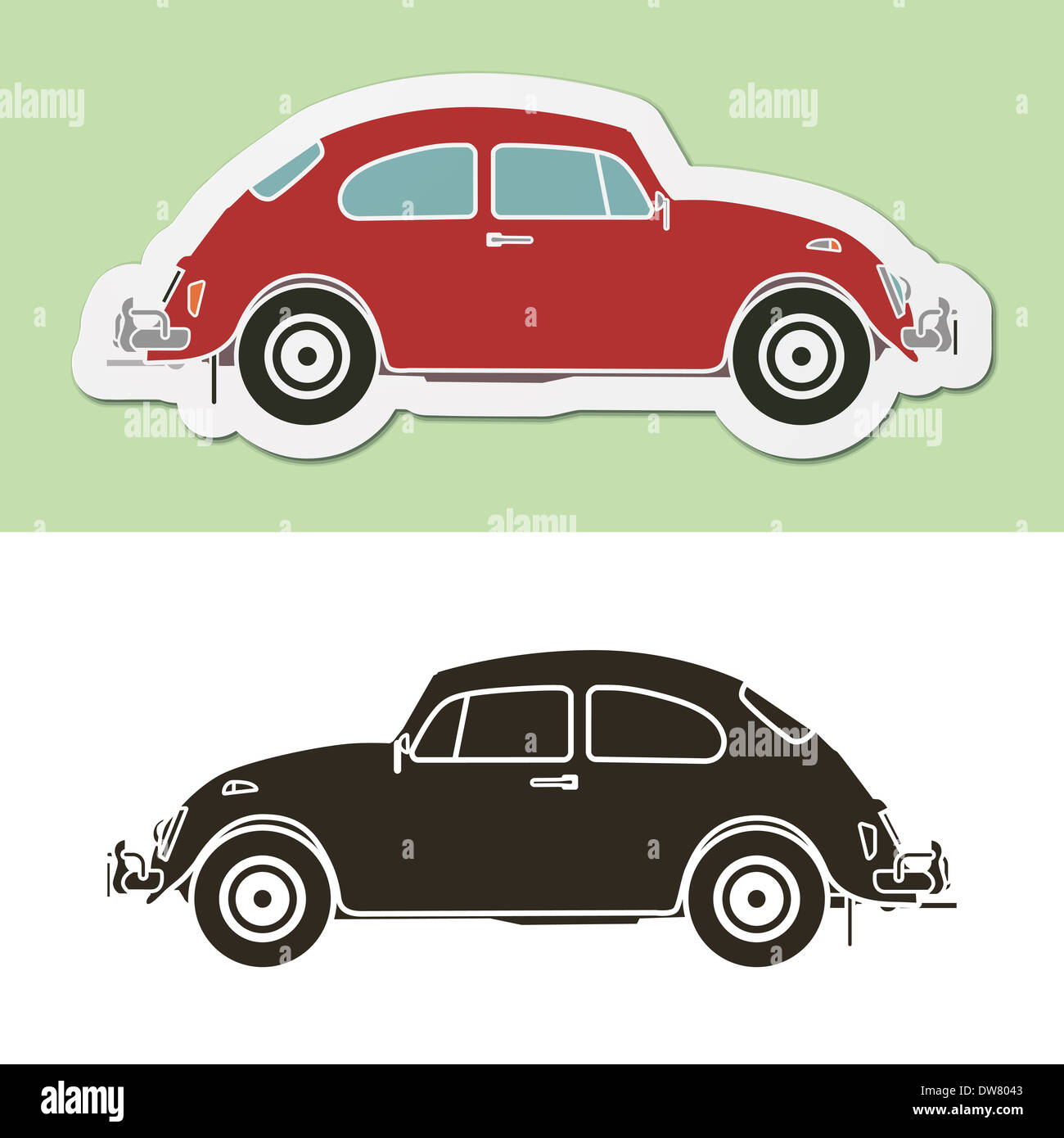 Berühmte klassische deutsche Oldtimer Stockfoto