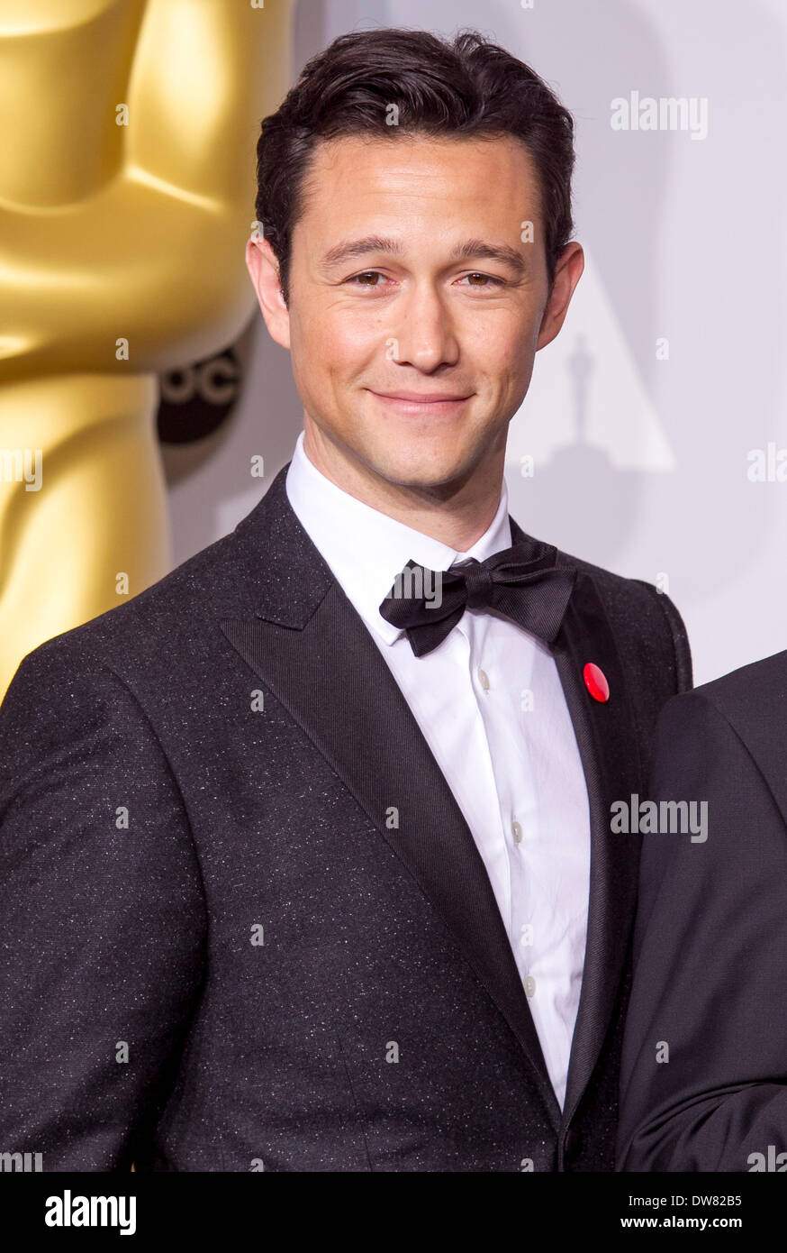 JOSEPH GORDON-LEVITT 86TH ANNUAL ACADEMY AWARDS DRUCKSAAL LOS ANGELES USA 2. März 2014 Stockfoto