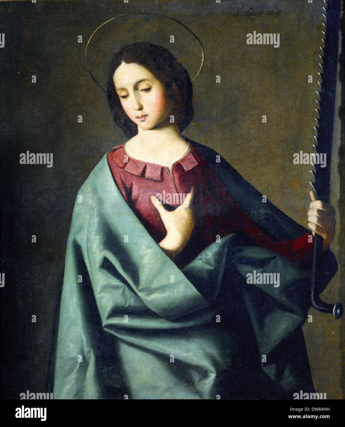 Francisco de Zurbarán - St. Eufemia-1637 - Prado Museum Madrid Stockfoto