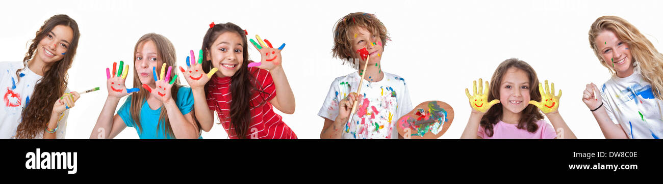 Kinder-Kunst und Handwerk-Klassen oder Summer school Stockfoto