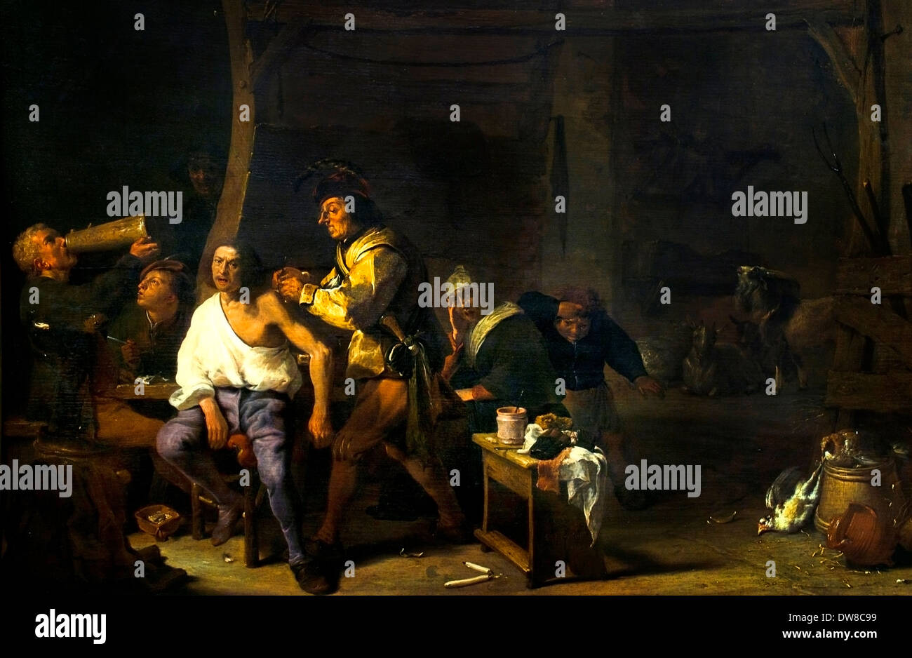 Die Schulter Chirurgie 1636 Cornelis Saftleven 1607-1681 Niederlande Niederlande Stockfoto