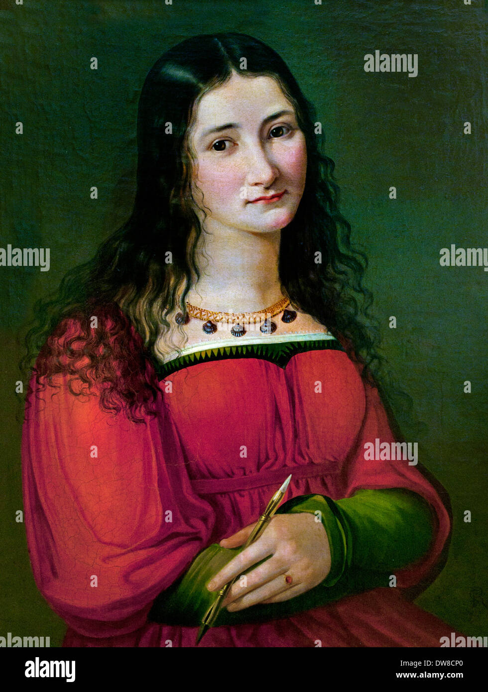 Selbstportrait 1810 junge römische Frau - Selbstbildnis (Junge Römerin) Sophie Reinhard 1775-1843 Deutsch Deutschland Stockfoto