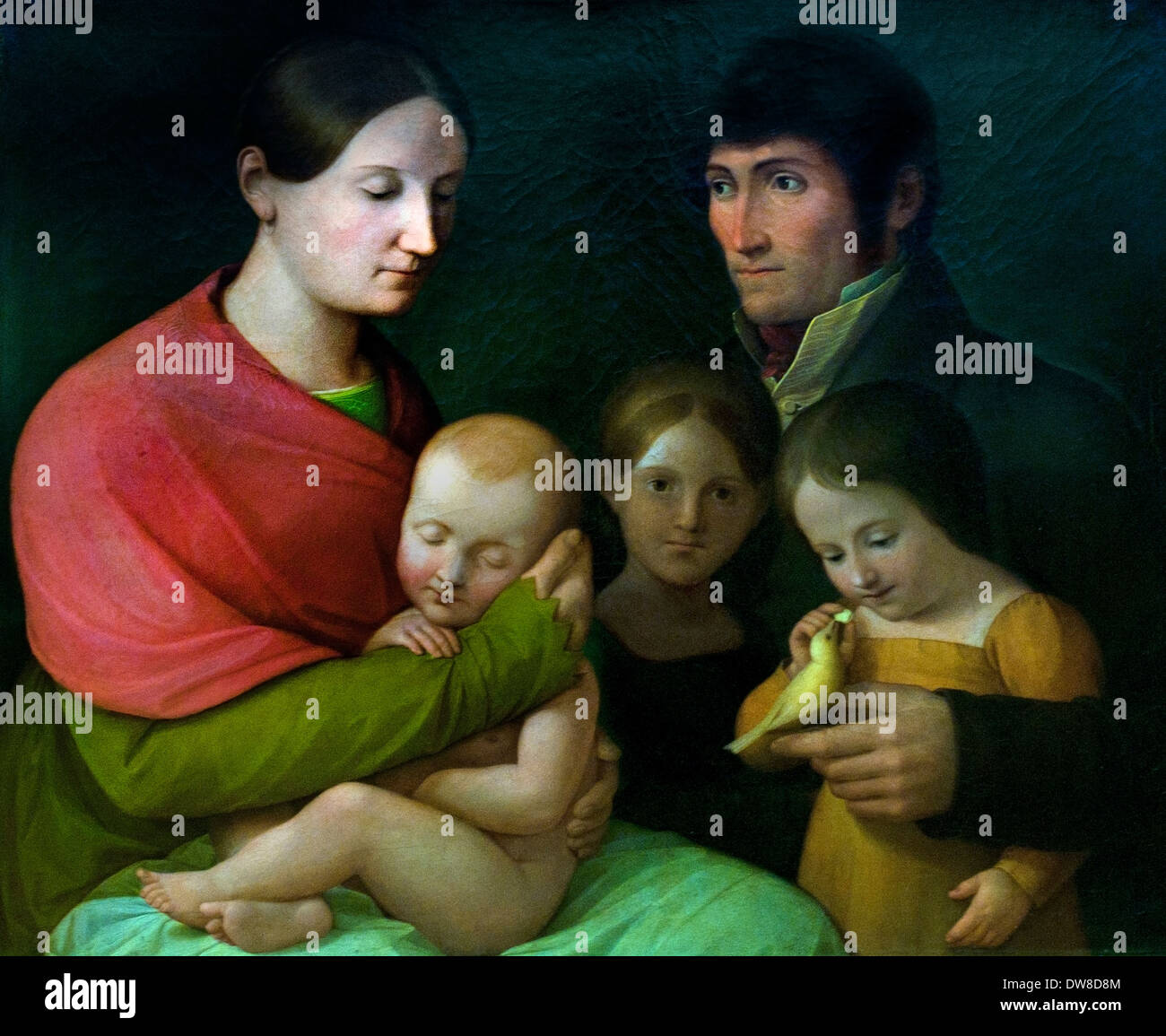 Porträt der Familie Pulini 1812 John Veit 1790-18 Deutsch Deutschland Stockfoto