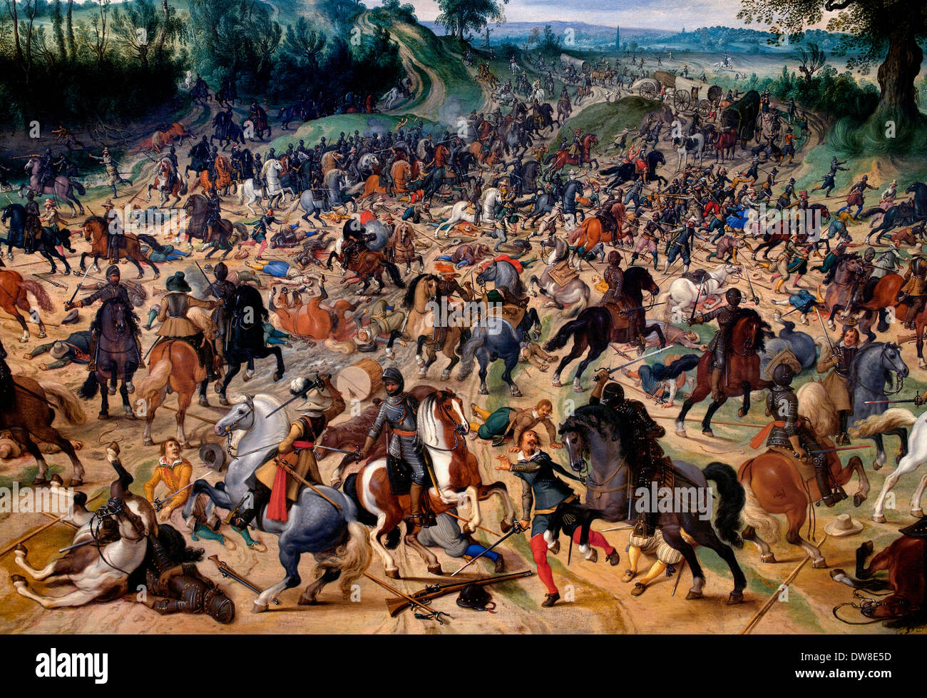 Angriff auf einen Konvoi 1618 Sebastian Vrancx 1573-1647 flämischen Belgien Belgien Stockfoto