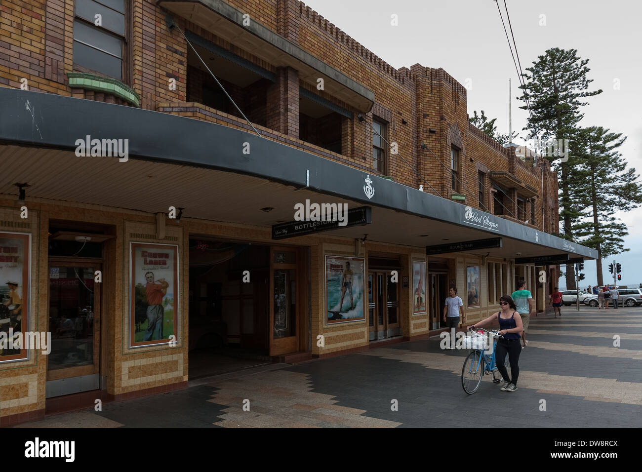 Steyne Hotel, historische Gebäude, The Corso, Manly, Australien Stockfoto