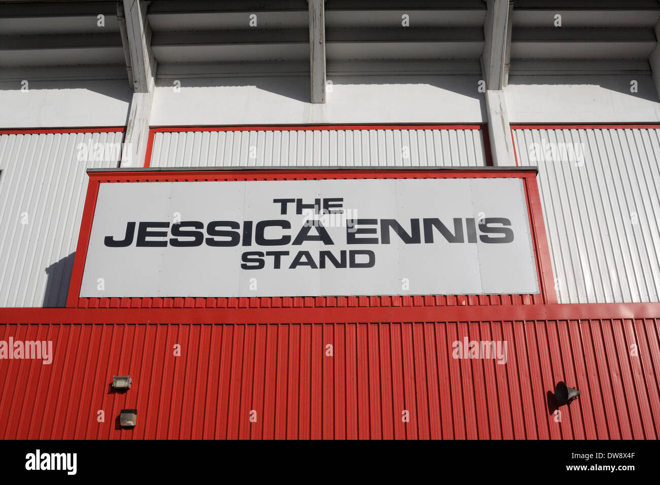 Sheffield United Fußballplatz, Jessica Ennis-stand Stockfoto