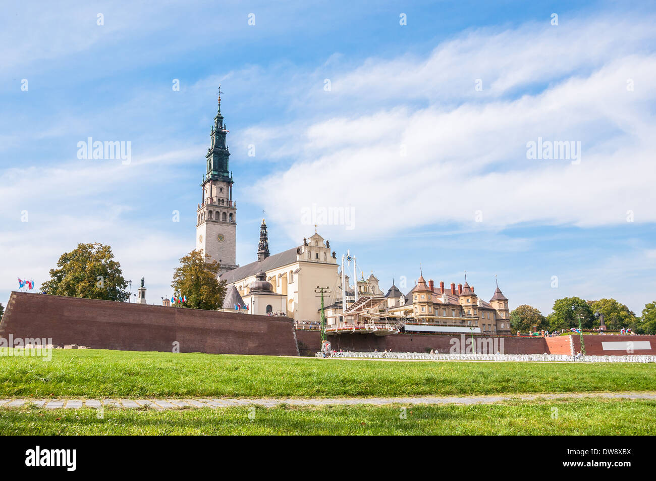 Das Heiligtum von Jasna Gora in Tschenstochau, eines der beliebtesten religiösen Orte in Polen Stockfoto
