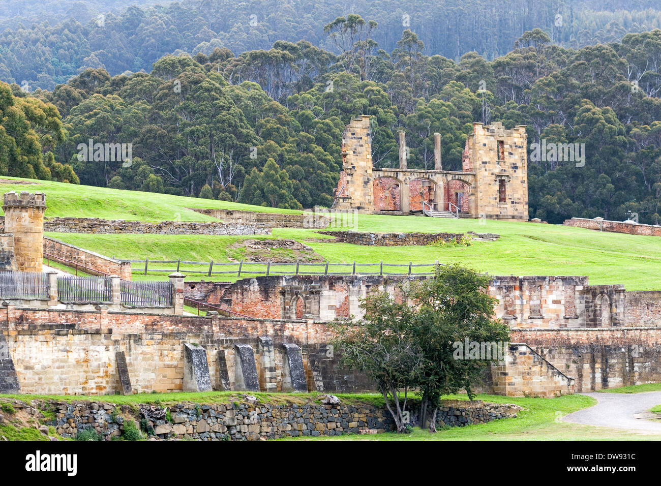 Überreste des Krankenhauses, Port Arthur, historische Stätte, Tasmanien, Australien Stockfoto