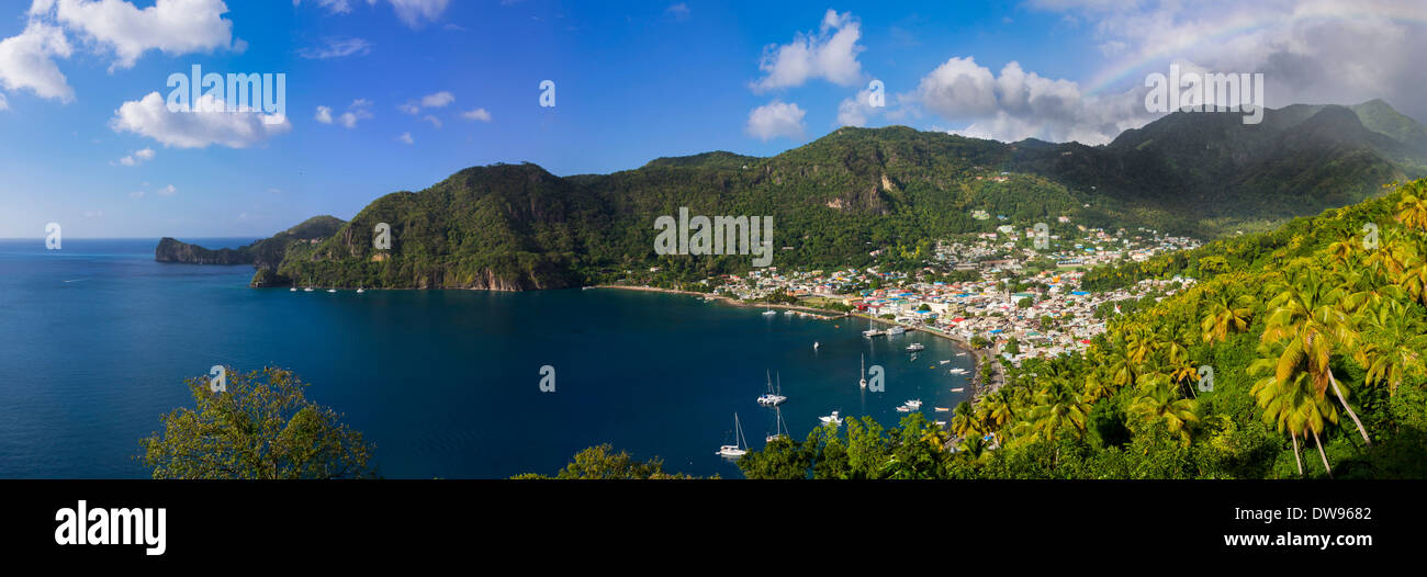 Küste in der Nähe von Soufrière, Soufrière Region, St. Lucia, Windward-Inseln, Lesser Antilles Stockfoto