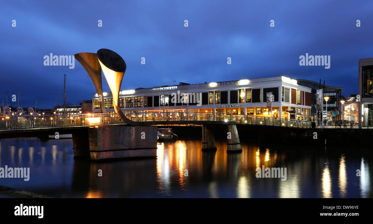 Pero &#39; s Brücke, St Augustine &#39; s erreichen, Bristol, England, Vereinigtes Königreich Stockfoto