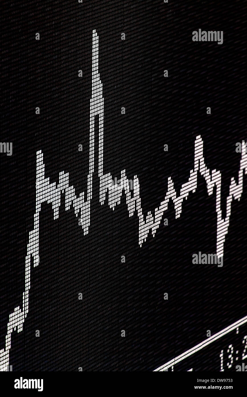 Handels Kammer des DAX auf dem Parkett der Frankfurter Börse, Deutsche Börse AG, Frankfurt Am Main, Hessen Stockfoto