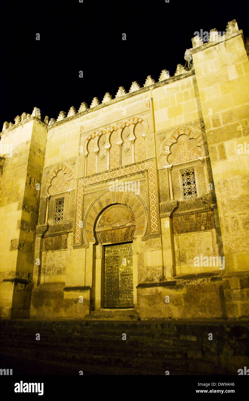 Al-Hakam II Tür, große Moschee, Cordoba Stockfoto