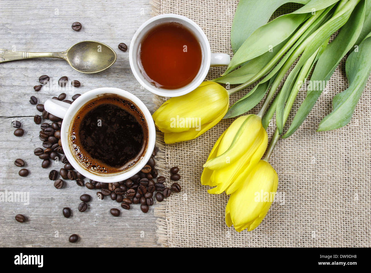 Tee-Kaffee - schwer ChoiceTea Kaffee - Qual der Wahl Stockfoto