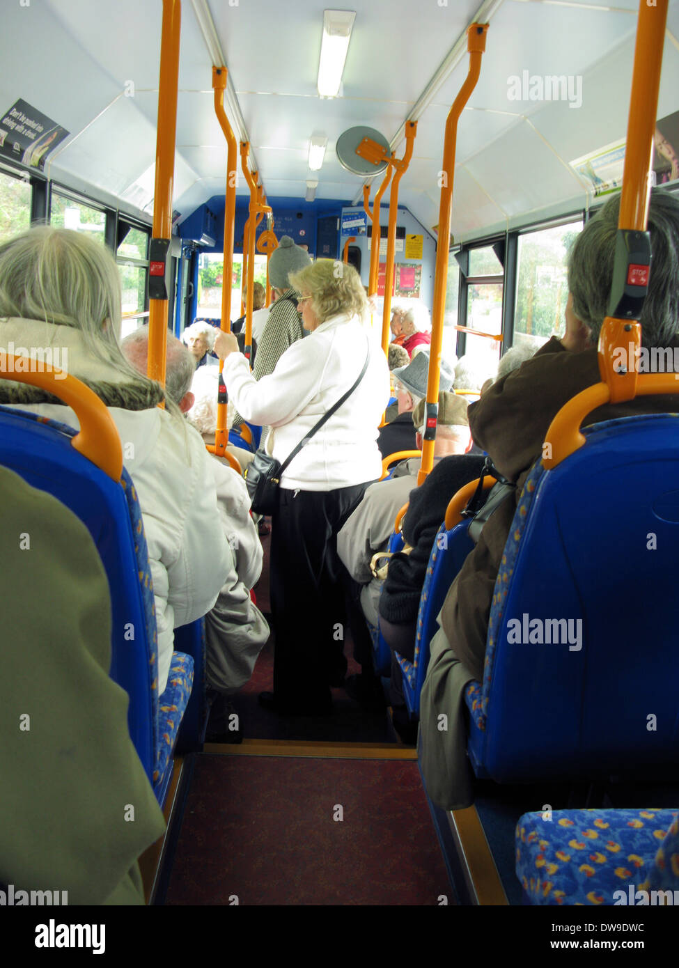 Beschäftigt Nr. 700 Stagecoach Coastway Busservice Hampshire durch, East Sussex UK Stockfoto