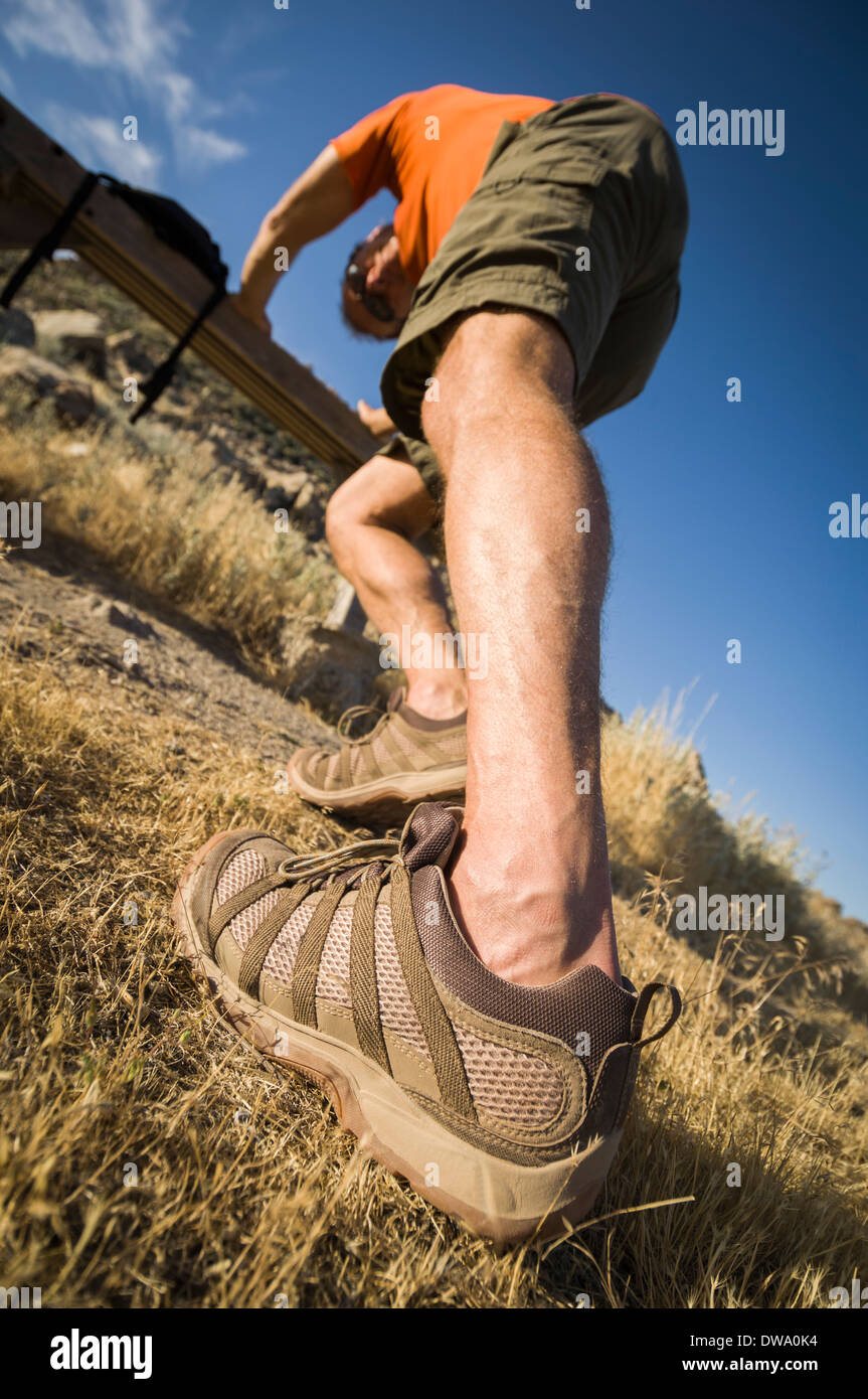 Mann der See Wanderweg, Antelope Island State Park, Utah, USA Stockfoto