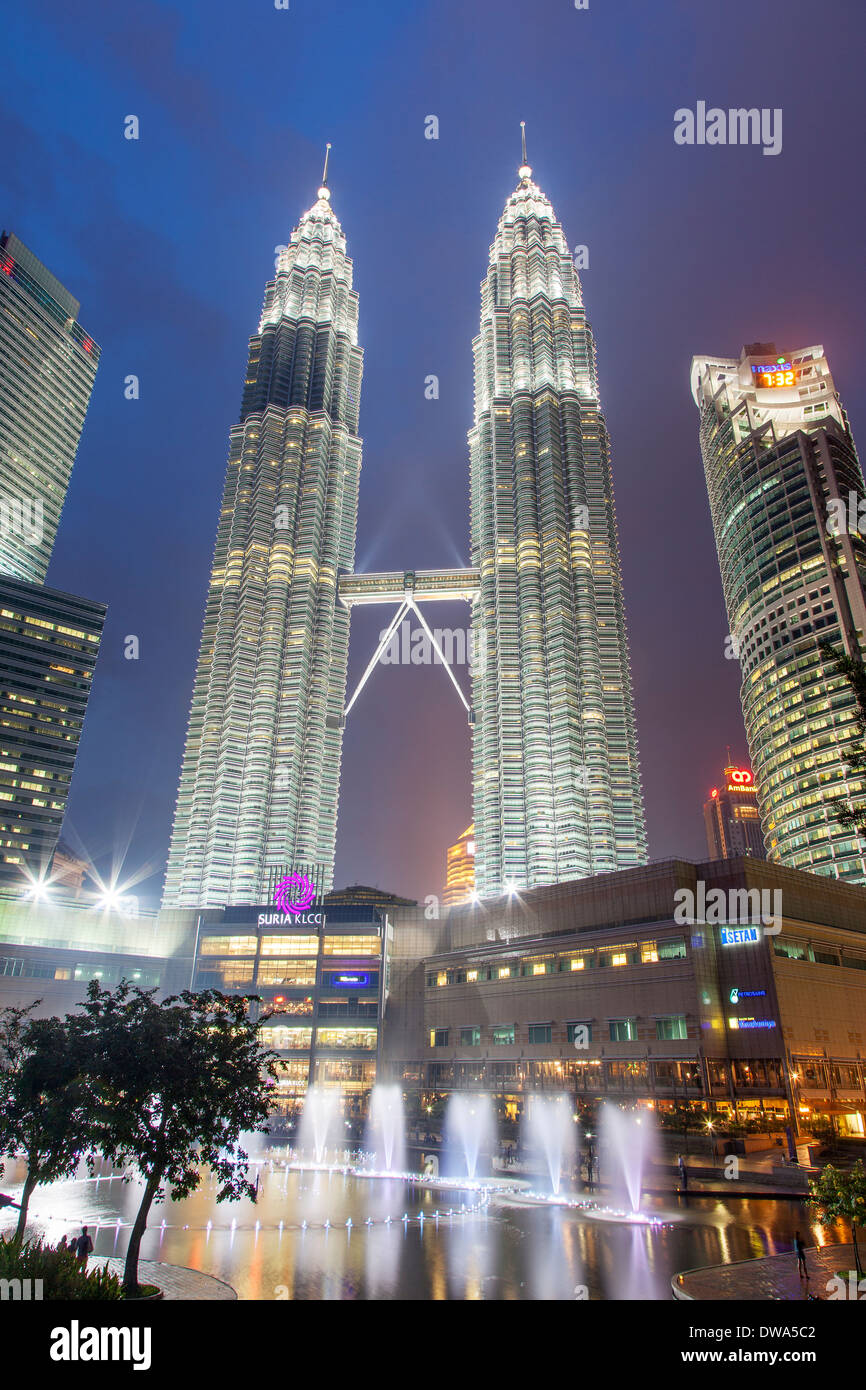 Petronas Towers, Kuala Lumpur, Malaysia Stockfoto