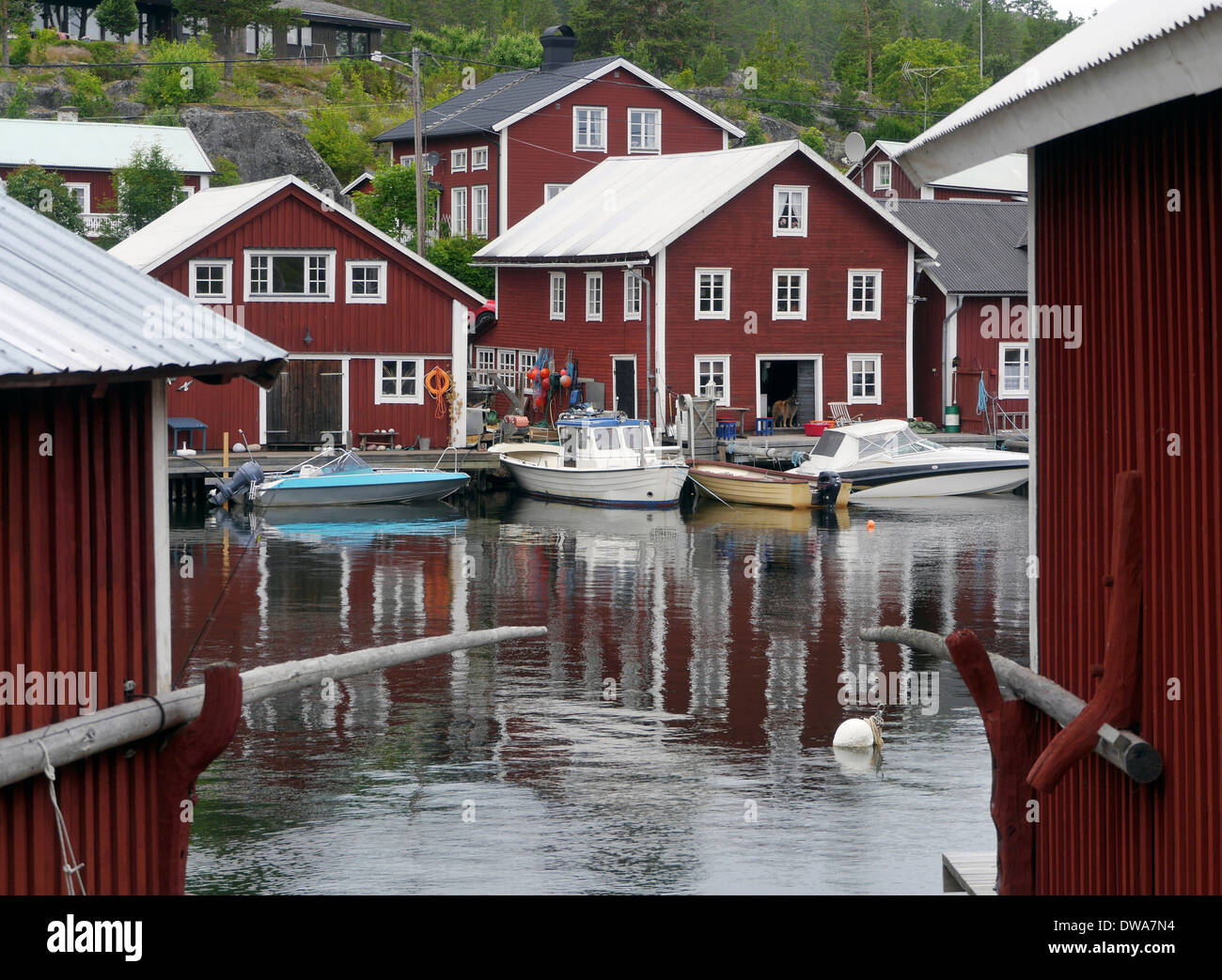 Bönhamn, Höga Kusten (hohe Küste), Västernorrlands Län, Bottnischen Meerbusen, Schweden Stockfoto