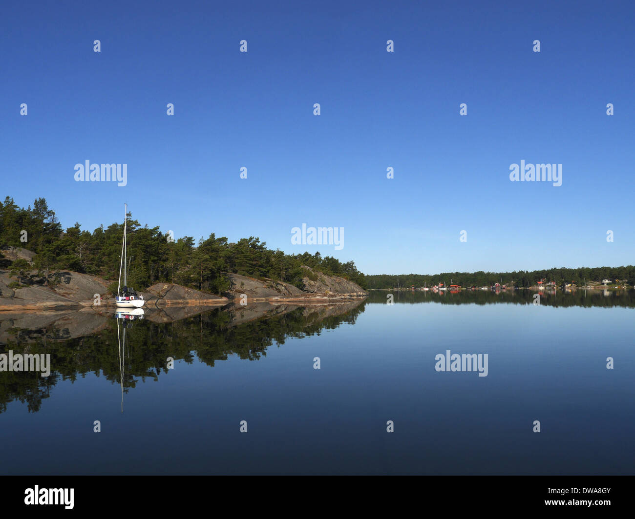 Lisslö, Stockholmer Schären, Stockholms Län, Uppland, Schweden Stockfoto