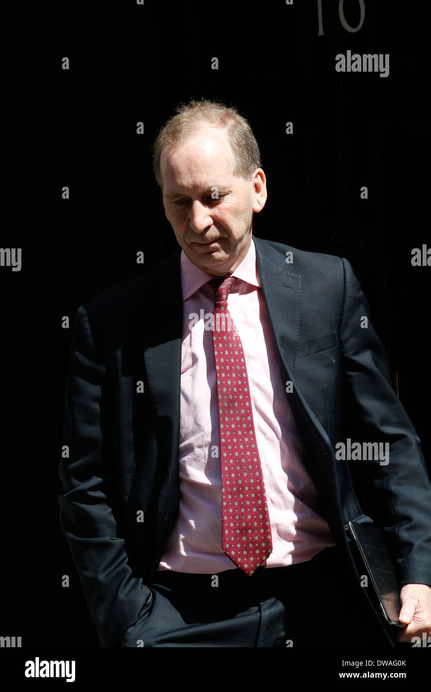 Patrick Rock verlässt NO10 Downing street Stockfoto