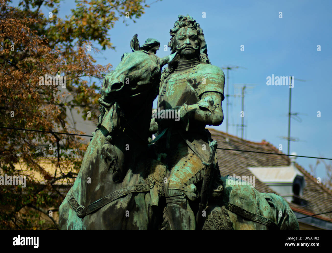 Statue von II. Rakoczi Ferenc Aradi Vértanuk Tere Szeged Ungarn südlichen-region Stockfoto