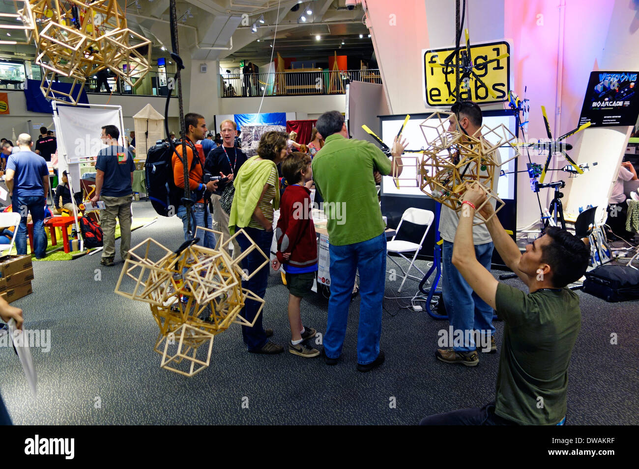 Maker Faire in New York Hall of Science Queens Stockfoto