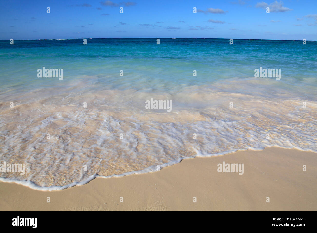 Tropical Beach, Punta Cana, Dominikanische Republik Stockfoto