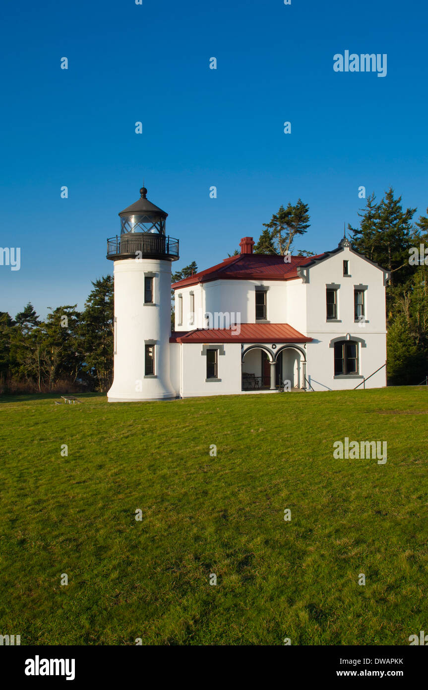 Admiralität Head Lighthouse, Fort Casey Staatspark, Whidbey Island, Washignton, USA Stockfoto