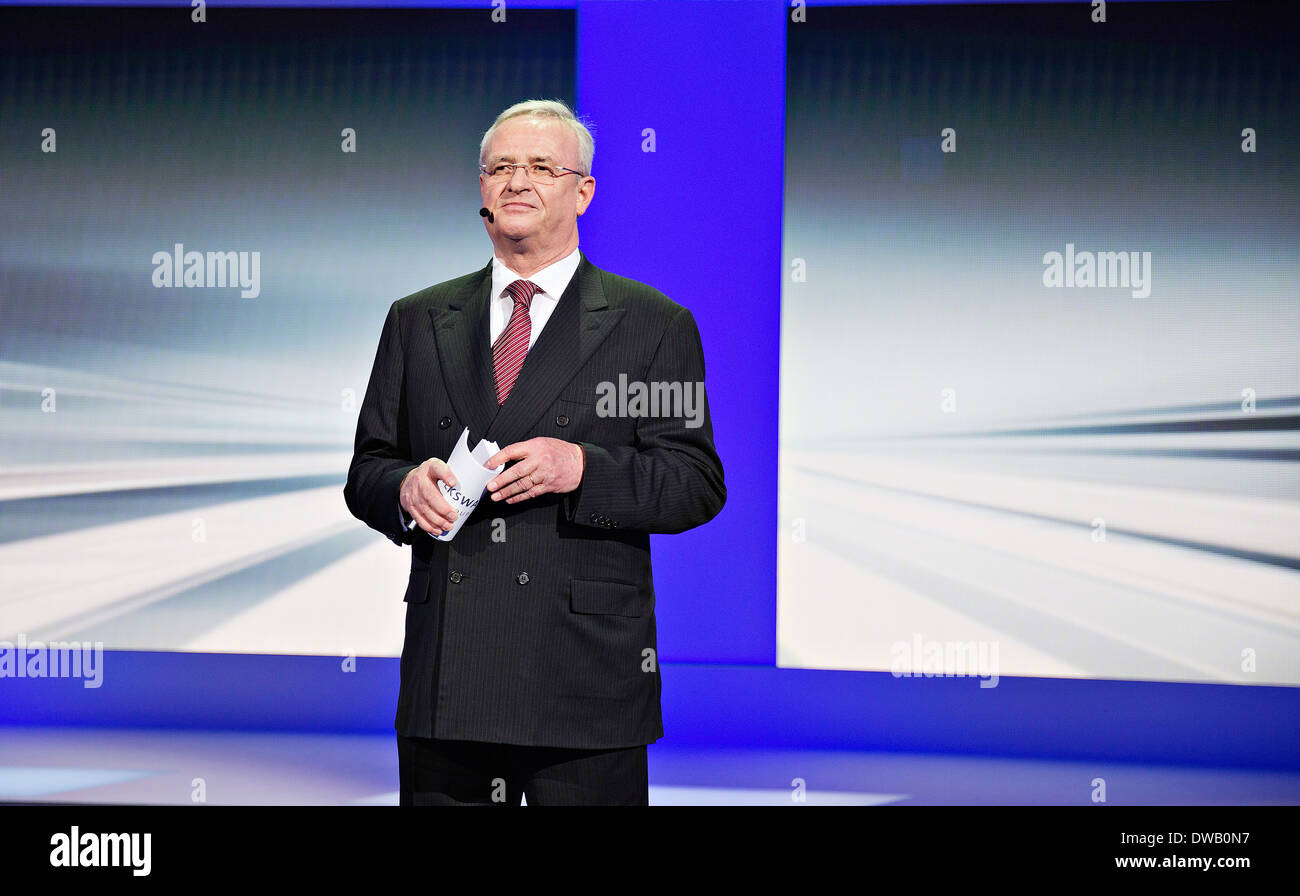 Martin Winterkorn, Vorsitzender des Vorstands und CEO der Volkswagen AG, Stockfoto