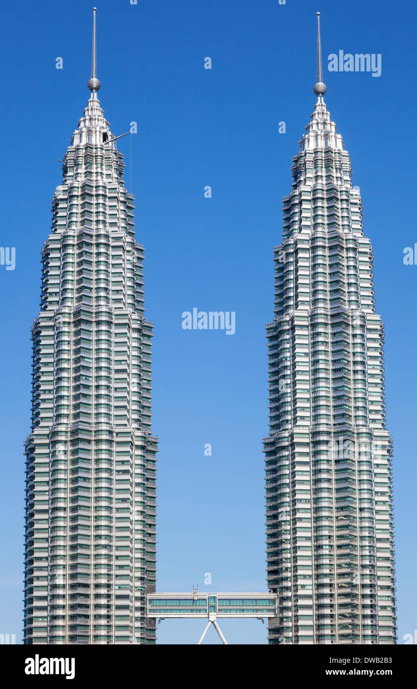 Die Petronas Towers, Kuala Lumpur, Malaysia Stockfoto