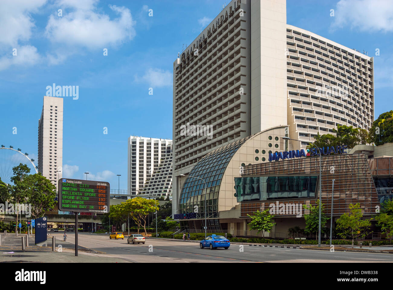 Marina Mandarin Hotel, Singapur Stockfoto