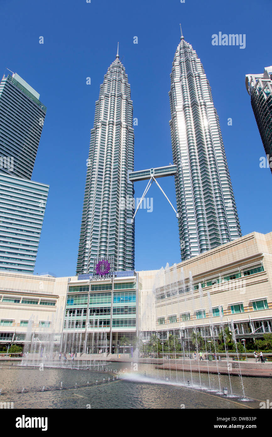 Die Petronas Towers, Kuala Lumpur, Malaysia Stockfoto