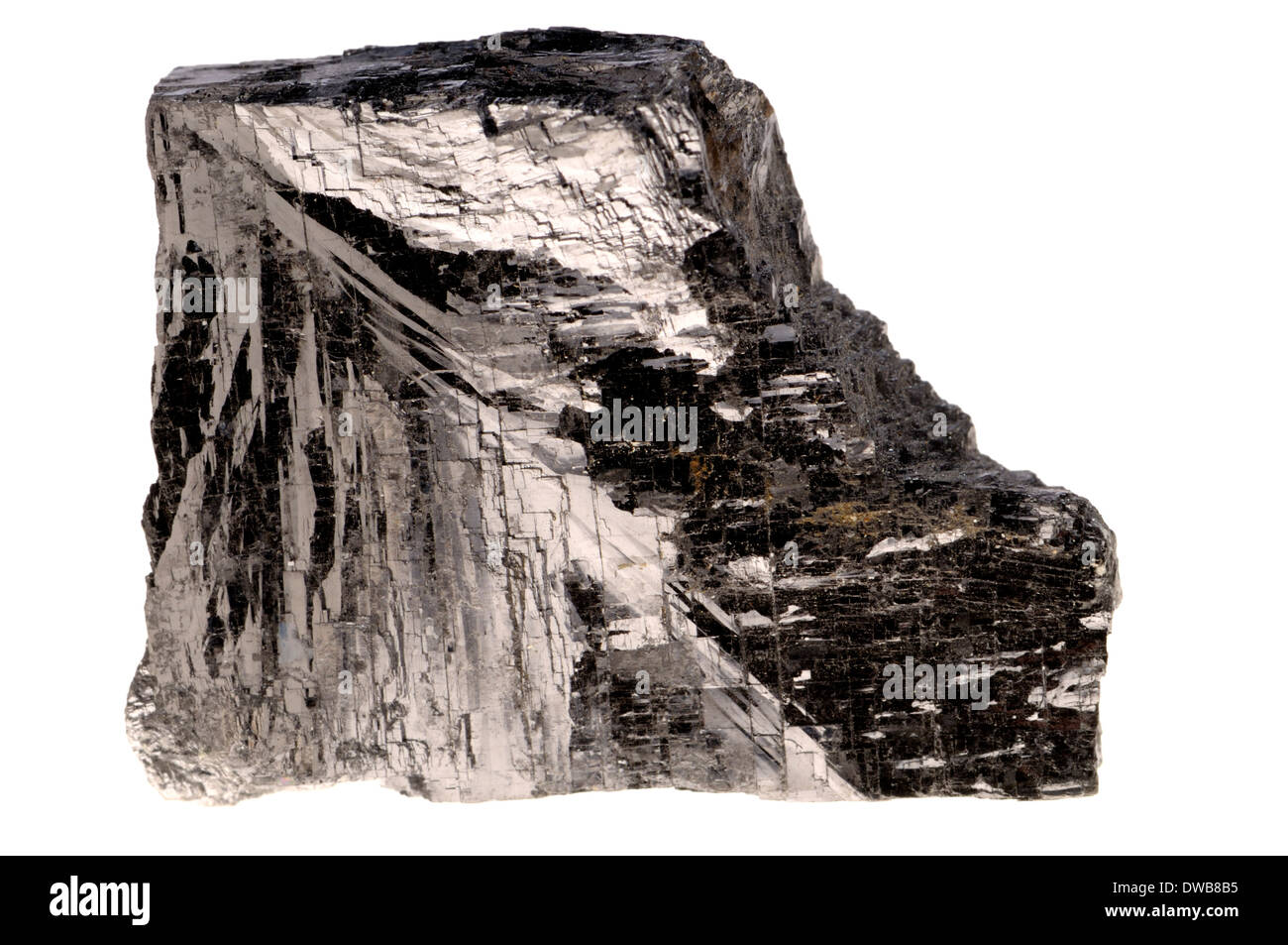 Galena (Leitung Sulfid) wichtigsten Erz von Blei. Stockfoto