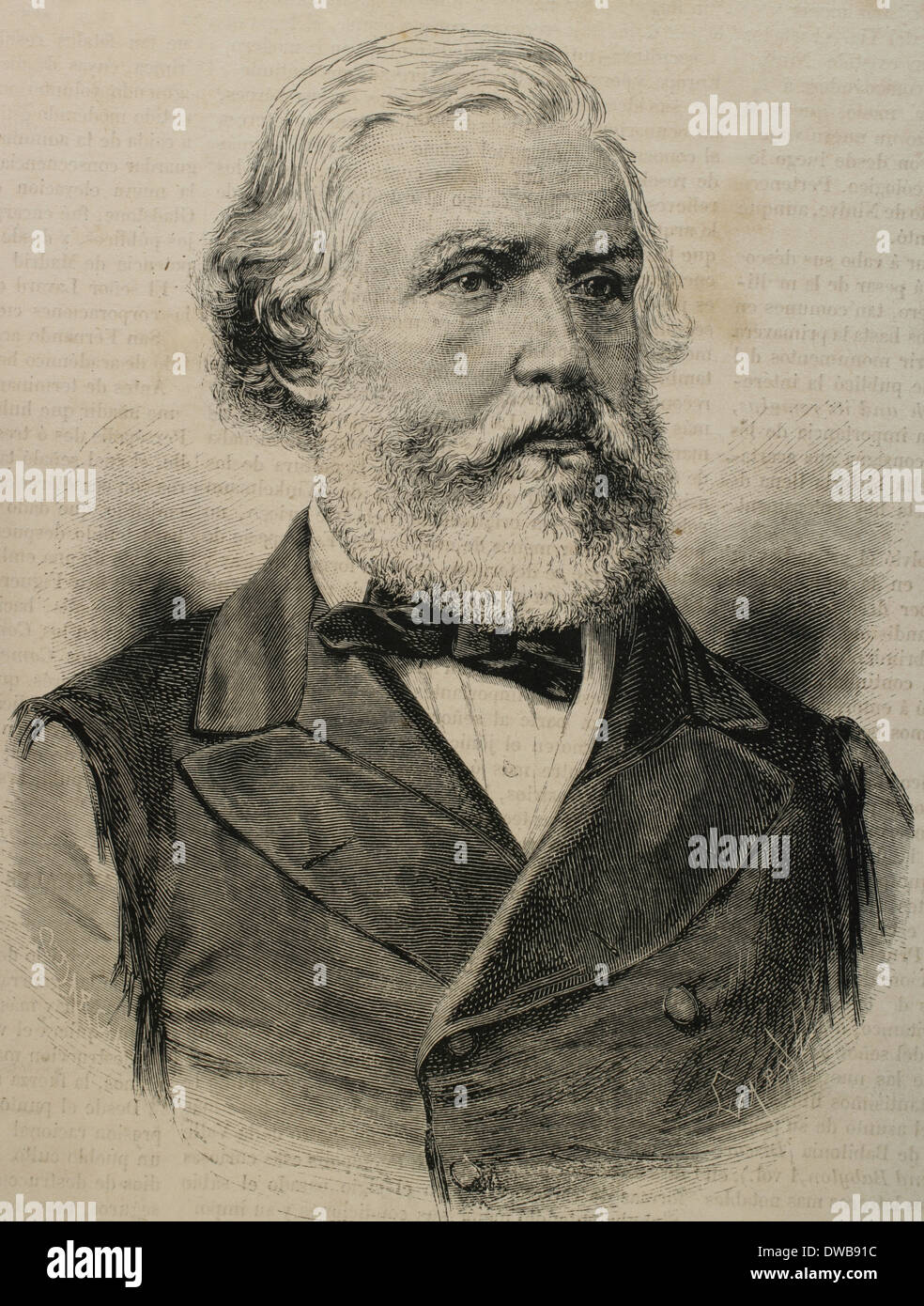 Austen Henry Layard (1817-1894). Englischer Archäologe. Am besten bekannt als der Bagger von Nimrud und Ninive. Gravur. Stockfoto