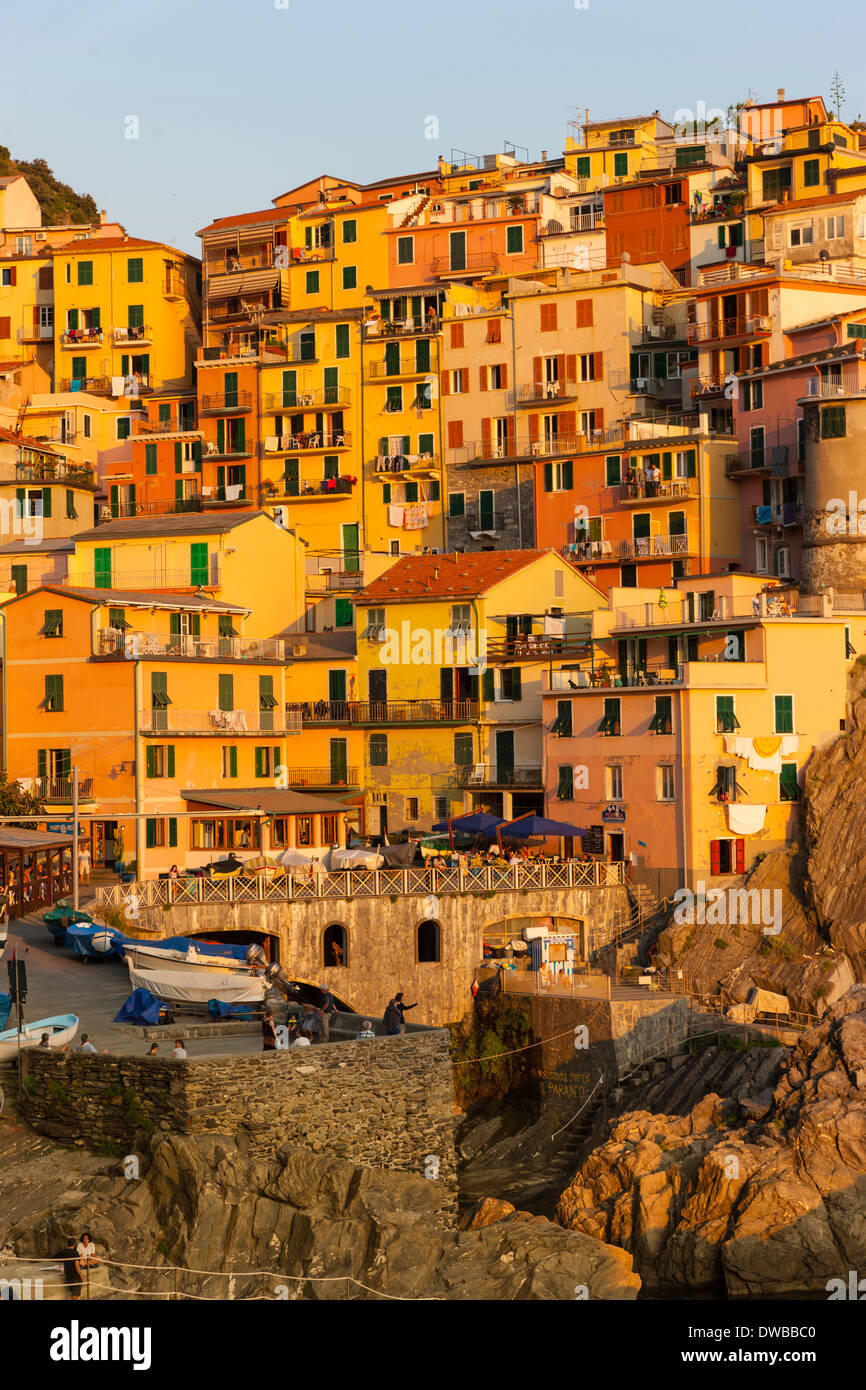 Italien, Ligurien, Cinqueterre, Manarola Stockfoto