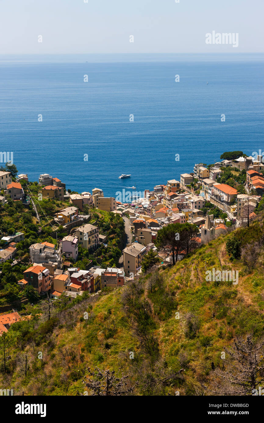 Italien, Ligurien, Cinqueterre in Riomaggiore Stockfoto