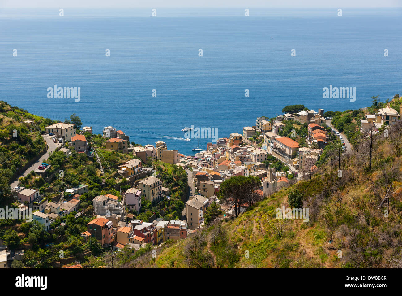 Italien, Ligurien, Cinqueterre in Riomaggiore Stockfoto